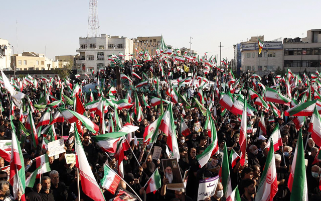Manifestación en Irán. Fuente: EFE